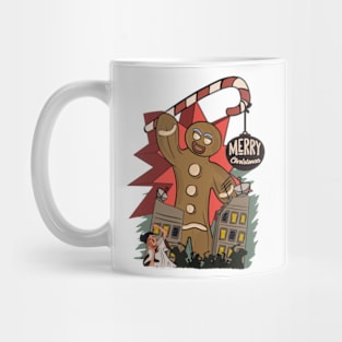 Gingerbread man destroys the city Mug